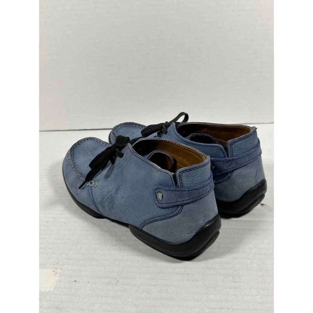 Woodland Blue Nubuck Leather‎ Chukka Boots Mens EU 42 Moc Toe Lace Up Casual